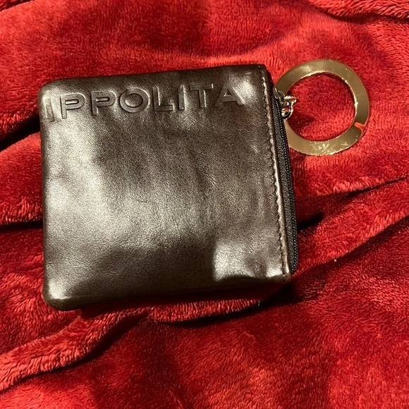 Ippolita brown leather card holder key ring - Picture 3 of 12